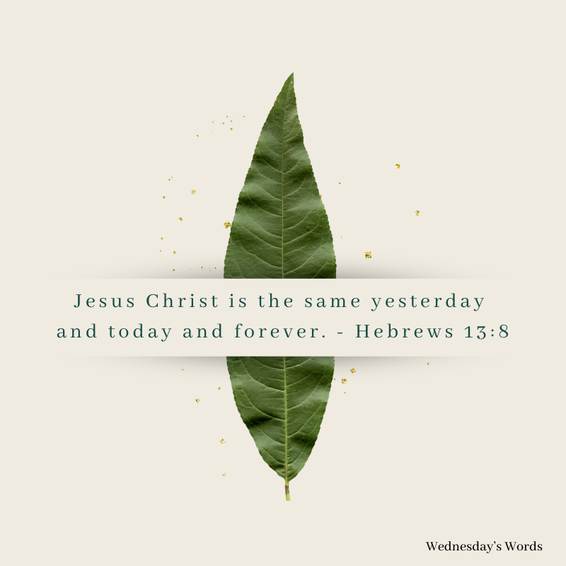 Wednesday’s Words, Hebrews 13:8