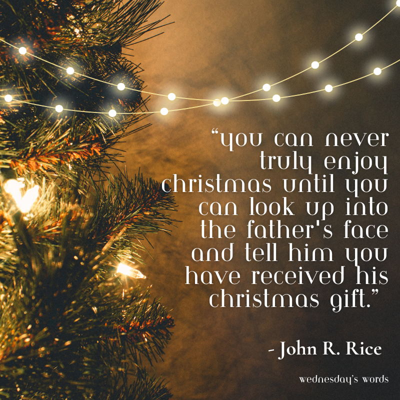 Wednesday’s Words, A Christmas Quote