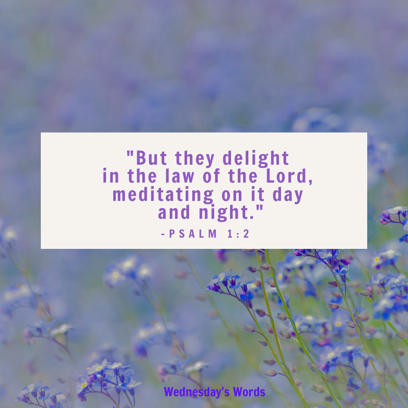 Wednesday’s Words, Psalm 1:2