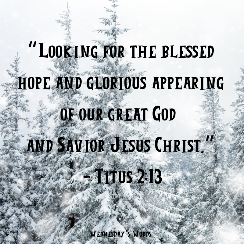 Wednesday’s Words, Titus 2:13